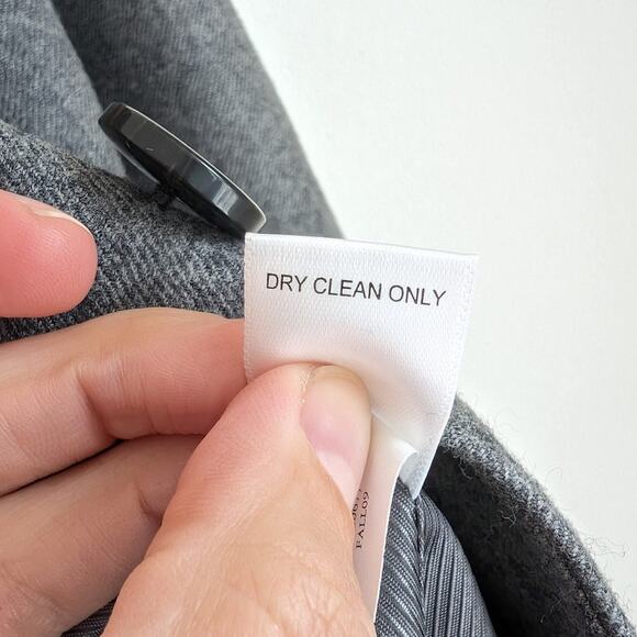 Banana Republic Gray Button Wool Military Blazer Overcoat Jacket, size 2 - Picture 10 of 10